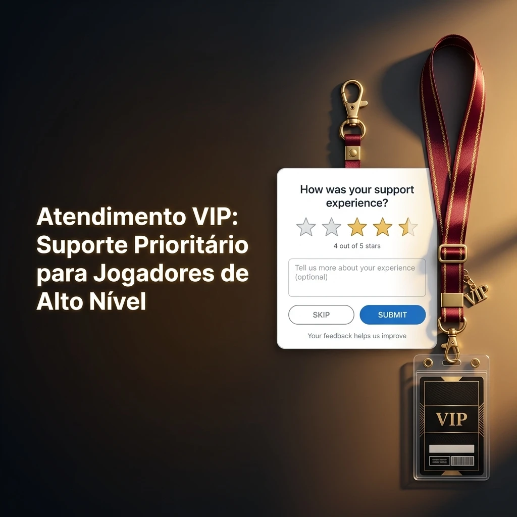 Atendimento VIP com suporte prioritário para jogadores de alto nível, gerente dedicado e respostas rápidas
